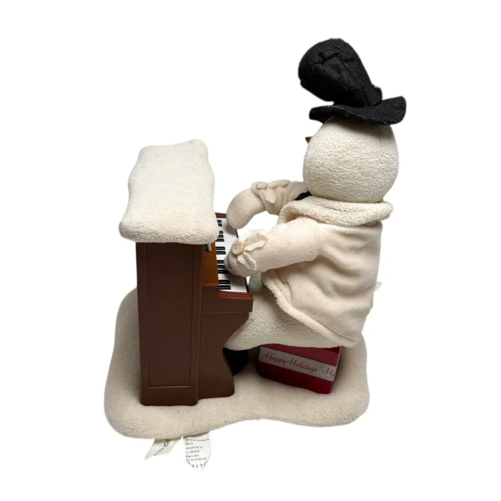 Hallmark Jingle Pals Plush Snowman Playing Piano NOT WORKING For Parts